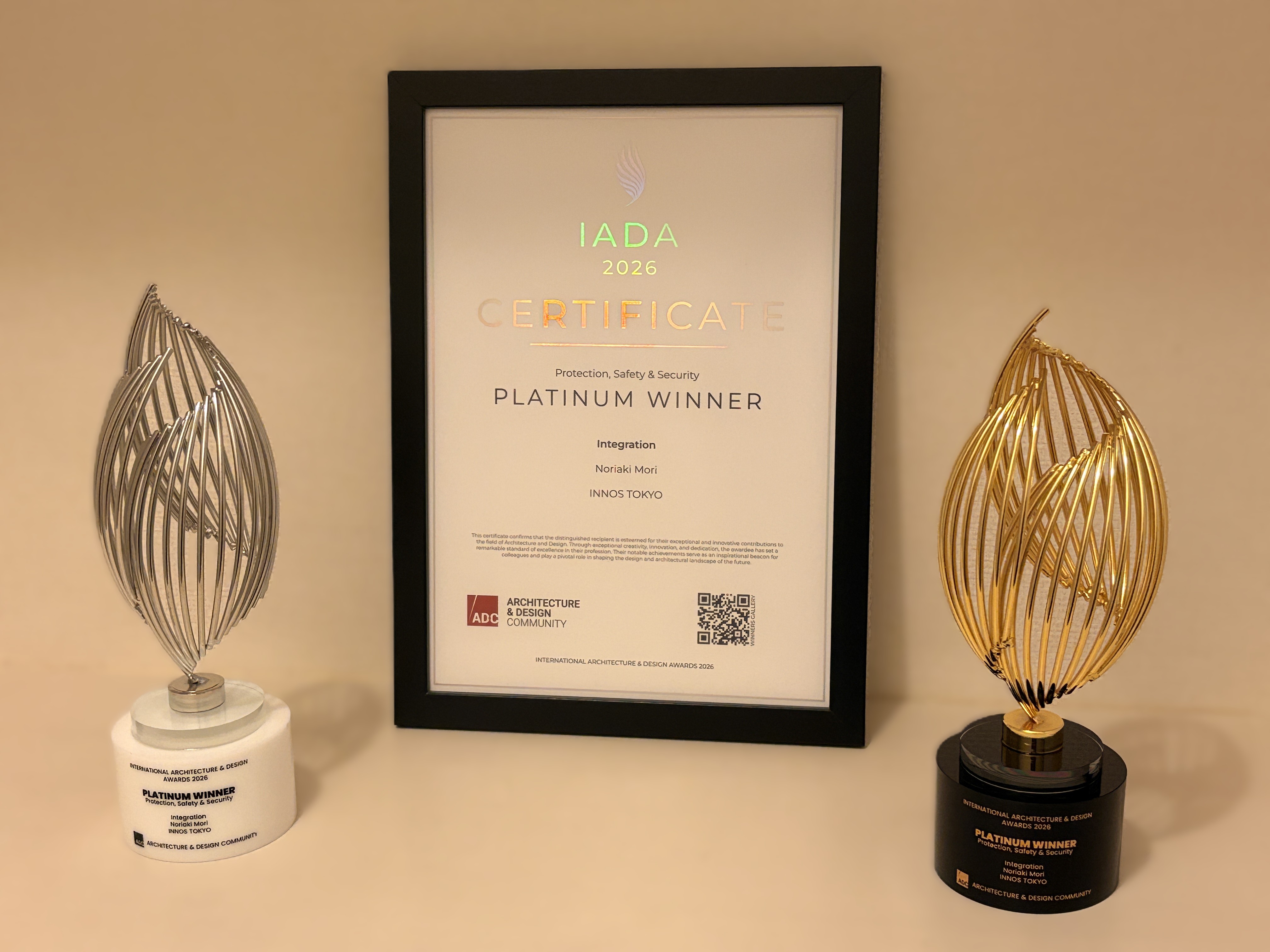 Special Annivasary Platinum IADA Trophy